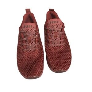 NOBULL Diamond Mesh Runner shoes Women’s 8.5 Men's Size 7 Maroon